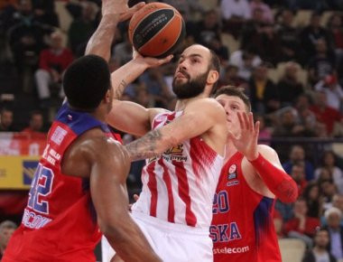 Euroleague: «Άγγιξε» το «διπλό» στη Μόσχα ο Ολυμπιακός